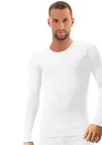 Pánské tričko Comfort Cotton LS01120 Brubeck Barva/Velikost: bílá / XL/XXL