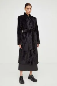 Kabát Bruuns Bazaar dámský, černá barva, přechodný