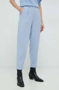 Kalhoty Bruuns Bazaar dámské, jednoduché, high waist #5737755
