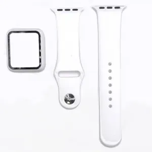 Apple Watch 42mm Silicone řemínek s puzdrom, white (SAP012C10)