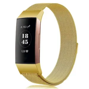 Fitbit Charge 3 / 4 Milanese (Small) řemínek, Gold (SFI005C03)
