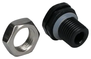 Bud Industries Ipv-67101-B Vent Plug W/o-Ring Washer, M10X1, Black