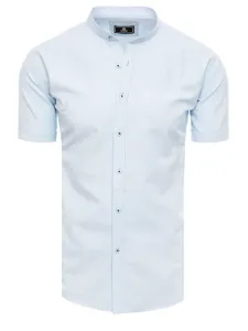 Buďchlap Senzační nebesky modrá pánská košile s krátkým rukávem #5823231