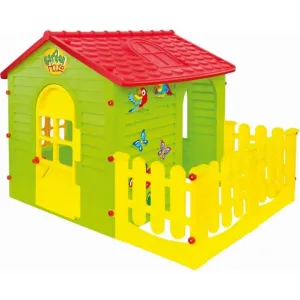 Dětský zahradní domek s plotem střední