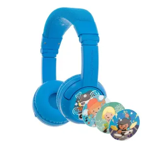Bezdrátová sluchátka BuddyPhones PlayPlus pro děti (modrá)