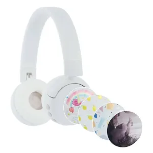 Bezdrátová sluchátka BuddyPhones POPFun pro děti (bílá)