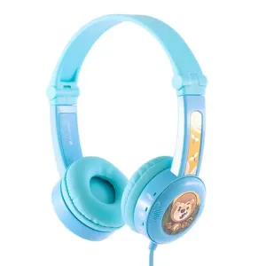 Cestovní drátová sluchátka BuddyPhones pro děti (modrá)