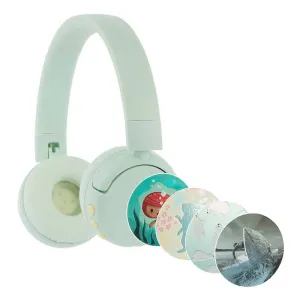 Bezdrátová sluchátka BuddyPhones POPFun pro děti (zelená)