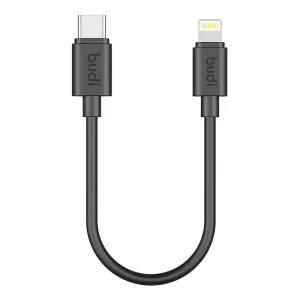 Budi USB kabel 35W 25cm (černý)
