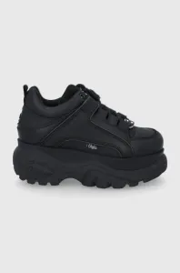 Kožené boty Buffalo 1339-14 2.0 černá barva, na platformě, 1533229