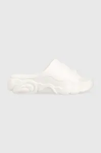 Pantofle Buffalo Cld Slide dámské, bílá barva, na platformě, 1622261 #5862526