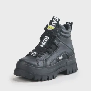 Sneakers boty Buffalo ASPHA NC MID černá barva, na platformě #3586012
