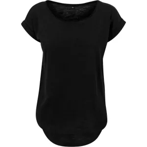 Build Your Brand Dámské tričko s prodlouženým zadním dílem - Černá | XL