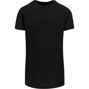 Build Your Brand Pánské tričko prodloužené délky - Černá | L