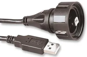 Bulgin Limited Px0840/b/3M00 Usb 2.0, Cable Assembly, Type B To A
