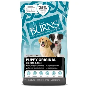 Burns Dog Puppy & Junior Original Chicken and Rice - 2 x 12 kg