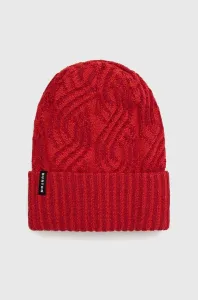 Oboustranná čepice Burton červená barva, z husté pleteniny