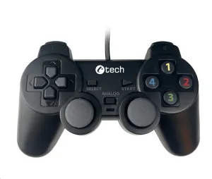 C-TECH gamepad Callon pro PC/PS3, 2x analog, X-input, vibrační, 1, 8m kabel, USB