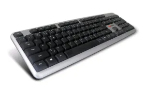 C-TECH klávesnice KB-102 USB, slim, silver, CZ/SK