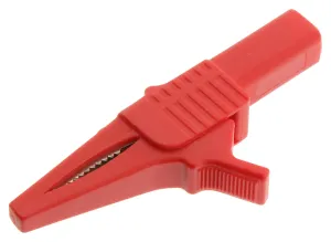 Cal Test Electronics Ctm-65-2 Safety Alligator Clip, Red