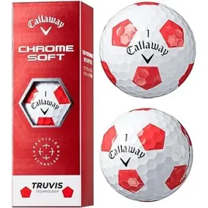 Callaway Chrome Soft Truvis míčky 12ks, bílo/červené