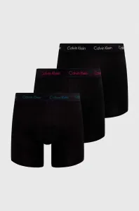 Boxerky Calvin Klein Underwear 3-pack pánské, černá barva
