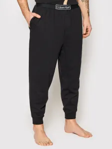 Pyžamové kalhoty Calvin Klein Underwear pánské, černá barva, hladká #1417282