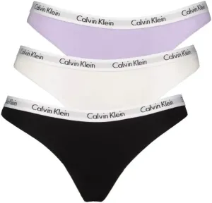 Calvin Klein 3 PACK - dámská tanga PLUS SIZE QD3800E-HVN XL