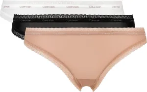 Calvin Klein 3 PACK - dámská tanga QD3802E-FIY XS