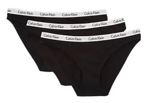 Calvin Klein 3 PACK - dámské kalhotky Bikini QD3588E-001 S