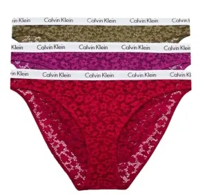 Calvin Klein 3 PACK - dámské kalhotky Bikini QD3926E-6VY XS