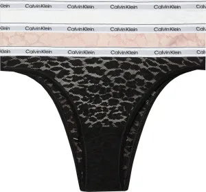 Calvin Klein 3 PACK - dámské kalhotky Brazilian PLUS SIZE QD5225E-N8I-plus-size XXL