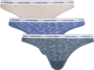 Calvin Klein 3 PACK - dámské kalhotky Brazilian QD5068E-GP8 L