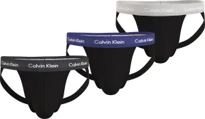 Calvin Klein 3 PACK - pánské slipy JOCK STRAP NB3363A-H4X XL