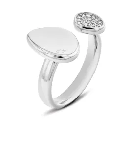 Calvin Klein Elegantní ocelový prsten s krystaly Fascinate 35000319 52 mm #3988867