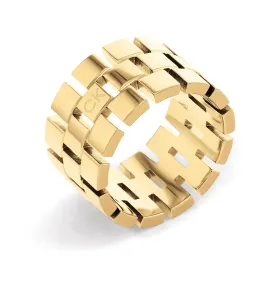 Calvin Klein Luxusní pozlacený prsten Geometric 35000325 52 mm #3988859