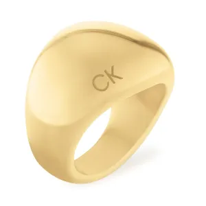 Calvin Klein Masivní pozlacený prsten Trends 35000441 54 mm #5261457