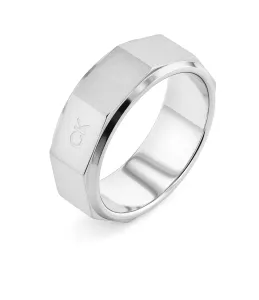 Calvin Klein Ocelový prsten pro muže Latch 35000316 60 mm #3988876
