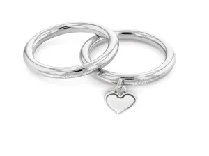 Calvin Klein Romantická souprava ocelových prstenů Captivate 35000328 52 mm #3988849