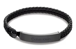 Calvin Klein Stylový kožený náramek pro muže Iconic 35000406 #4466612