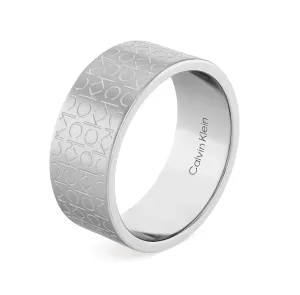 Calvin Klein Stylový ocelový prsten pro muže Iconic 35000437 60 mm #4466518