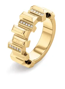 Calvin Klein Stylový pozlacený prsten s krystaly Luster 35000333 52 mm #3988844