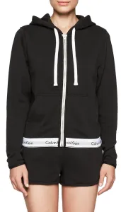 Dámská mikina s kapucí Calvin Klein QS5667E L Černá