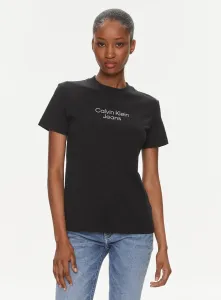 Calvin Klein dámské černé tričko - L (BEH) #6081072