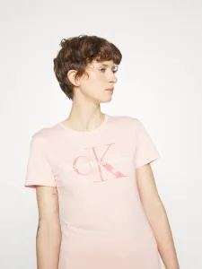 Calvin Klein dámské světle růžové tričko - S (TKY)