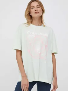 Calvin Klein dámské světle zelené tričko - M (LCE) #5300467