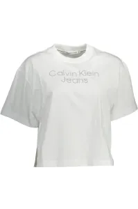 Calvin Klein dámské tričko Barva: Bílá, Velikost: L #1138392
