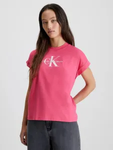Bavlněné tričko Calvin Klein Jeans růžová barva #4332929