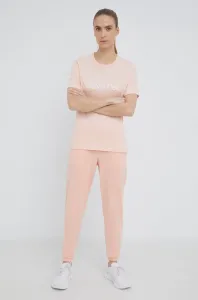 Bavlněné pyžamové tričko Calvin Klein Underwear oranžová barva, bavlněná #1688994