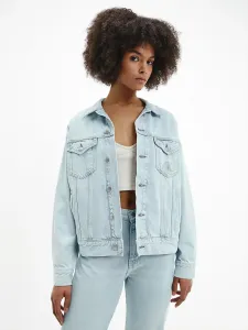 Calvin Klein dámská džínová bunda Dad denim - S (1AA)